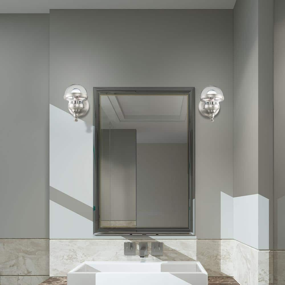 Livex Lighting Oldwick 1 - Light Vanity in  Brushed Nickel