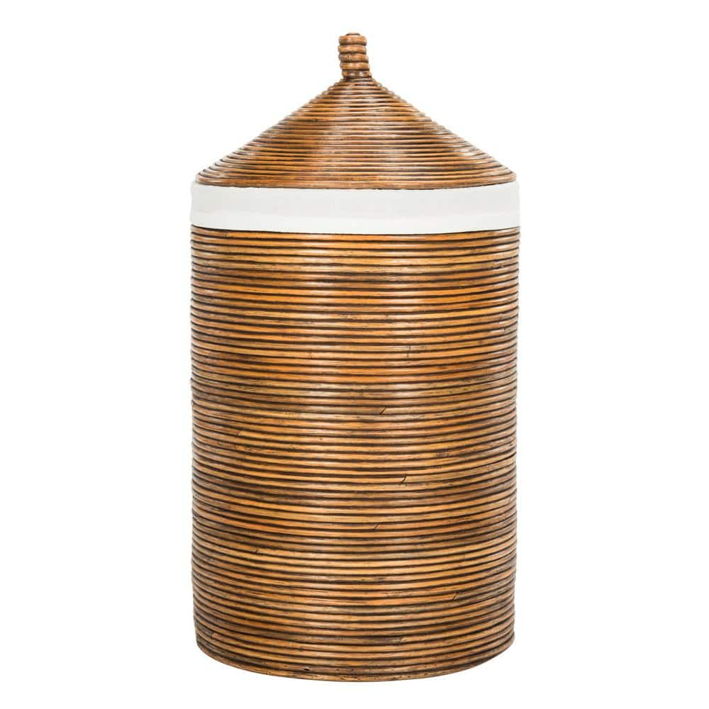 Safavieh Wellington Nautical Rattan Storage Hamper with Liner