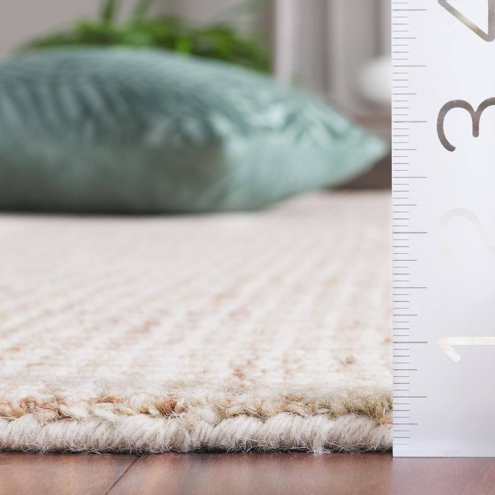 SAFAVIEH Martha Stewart Solid Area Rug, Rust/Ivory, 5' x 8'