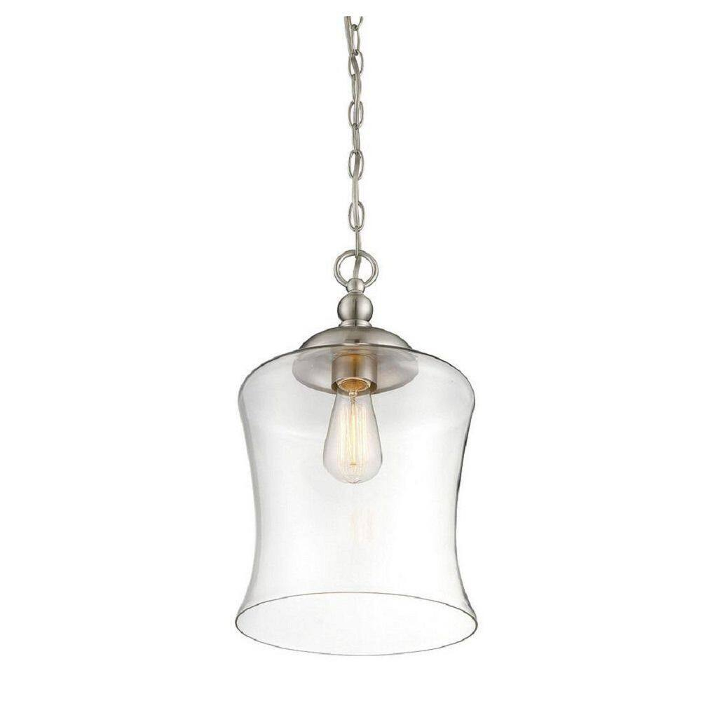 Trade Winds Belle 1-Light Mini Pendant in Brushed Nickel