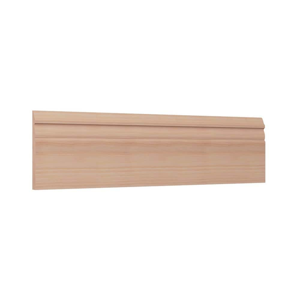 WM518 0.56 in. D x 5.25 in. W x 96 in. L Wood Cherry Baseboard Moulding
