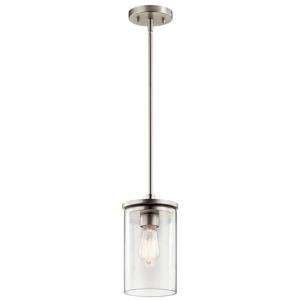 Crosby 10.75" 1 Light Mini Pendant with Clear Glass Chrome