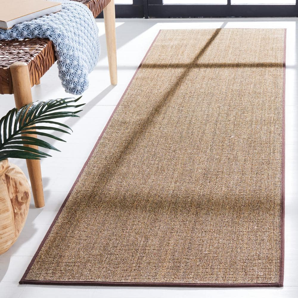 SAFAVIEH Martha Stewart Maximillian Solid Runner Rug, Light Brown, 2'3" x 10'