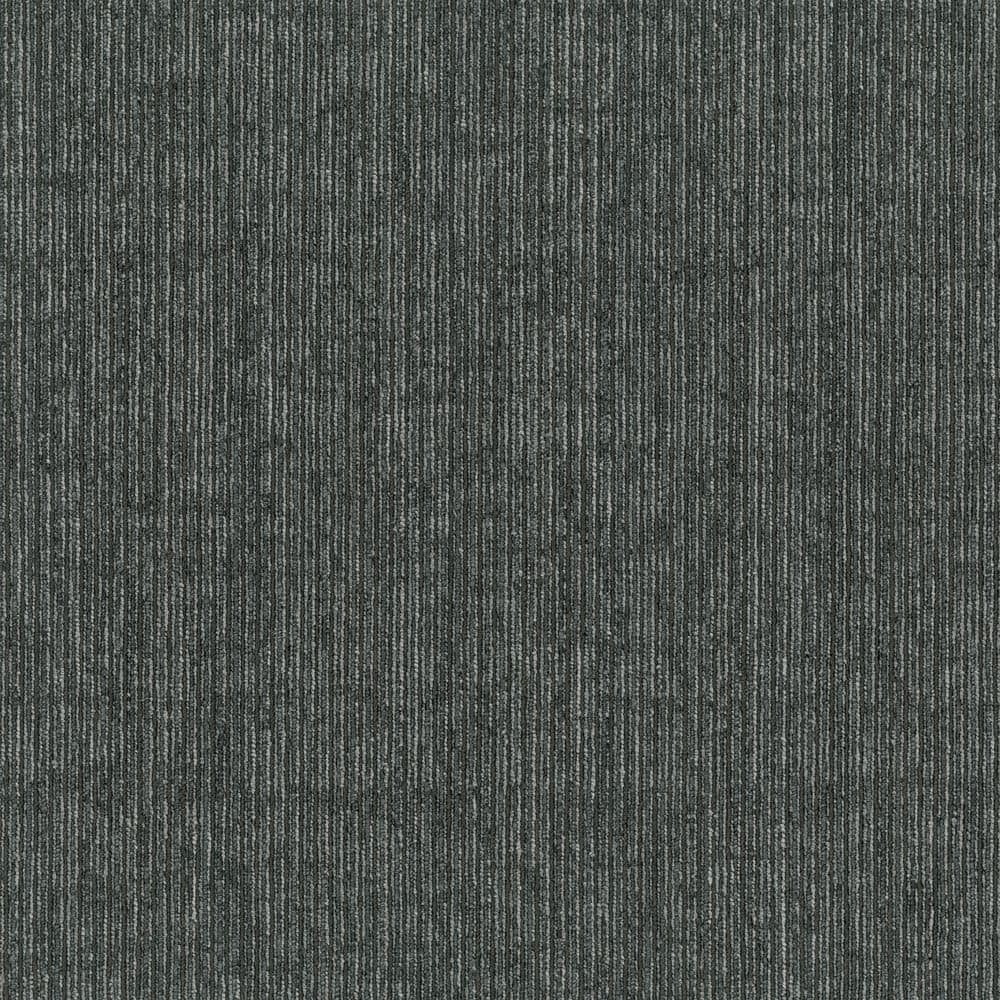 Mohawk Basics 24" x 24" Carpet Tile Sample with EnviroStrand™ PET Fiber in Charcoal (1 piece)