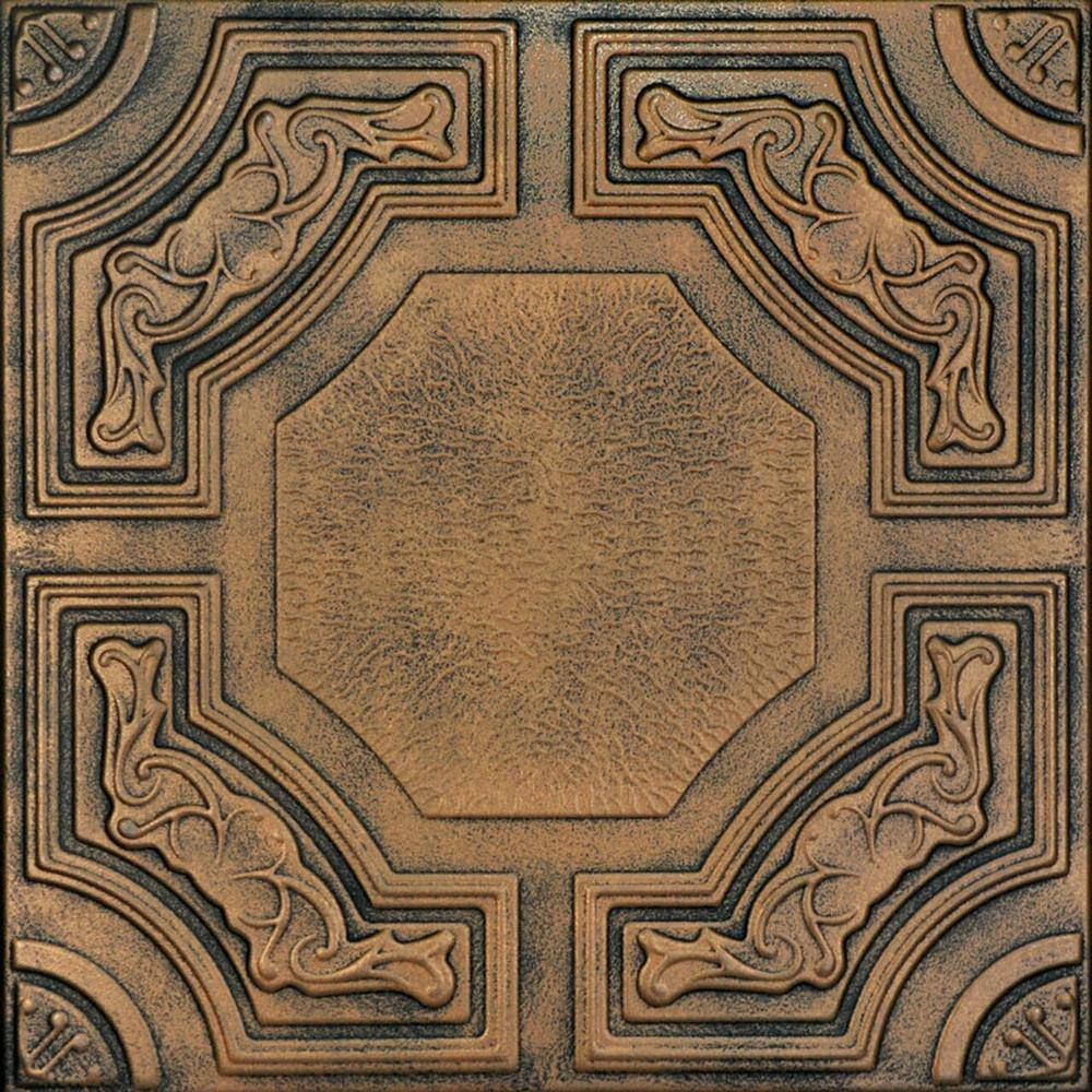 Evergreen 1.6 ft. x 1.6 ft. Polystyrene Glue-up Ceiling Tile