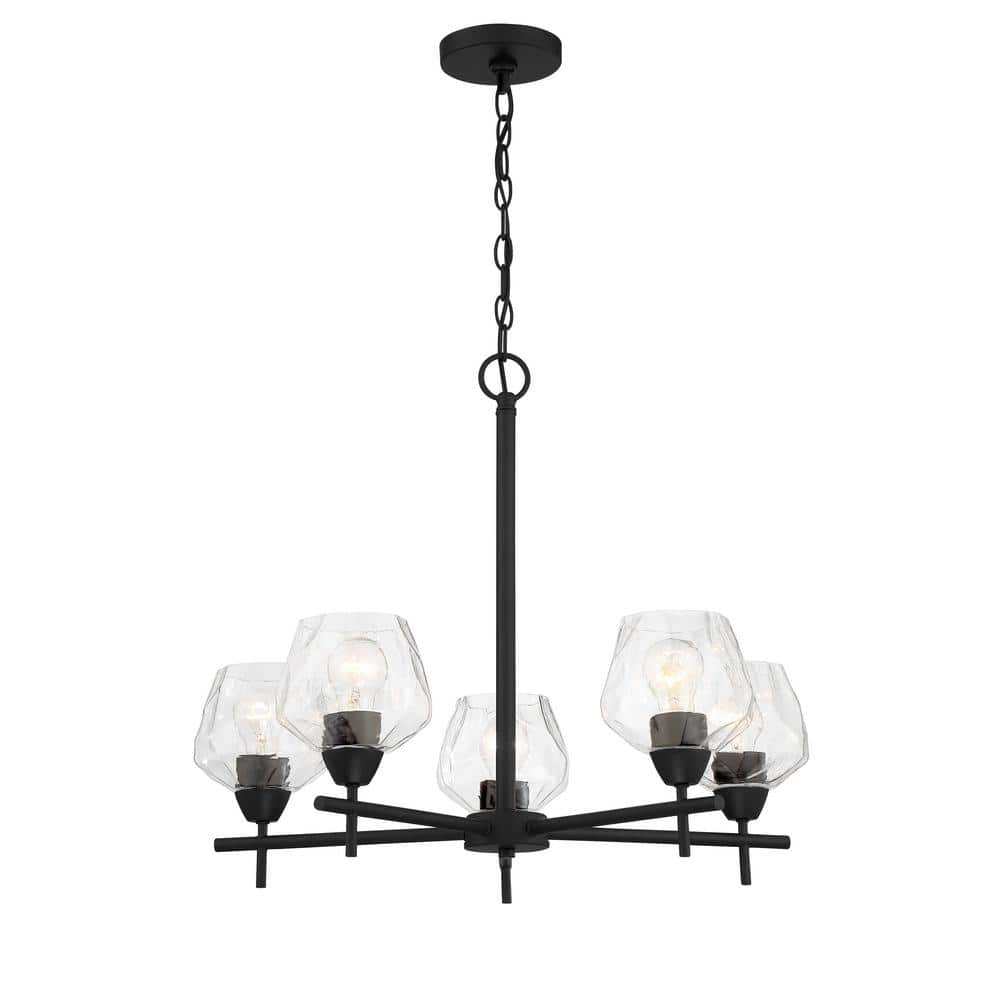 5 Light Chandelier-Coal Finish    -Traditional Installation Minka Lavery 2175-66A