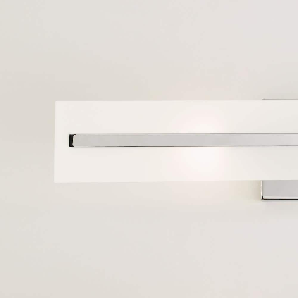 Dex Chrome 2-Light Outdoor Vanity with Satin Etched Glass