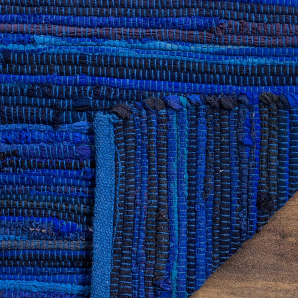 Rag Blue/Multi 10 ft. x 14 ft. Striped Area Rug