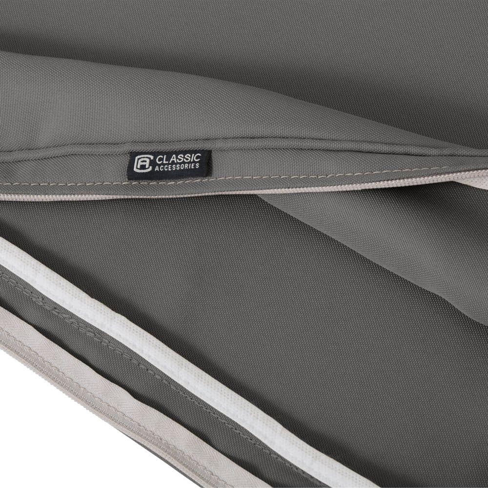 Classic Accessories 62-015-LCHARC-EC Bench Cushion Combo, 48"W x 18"D x 3"Thick, Light Charcoal