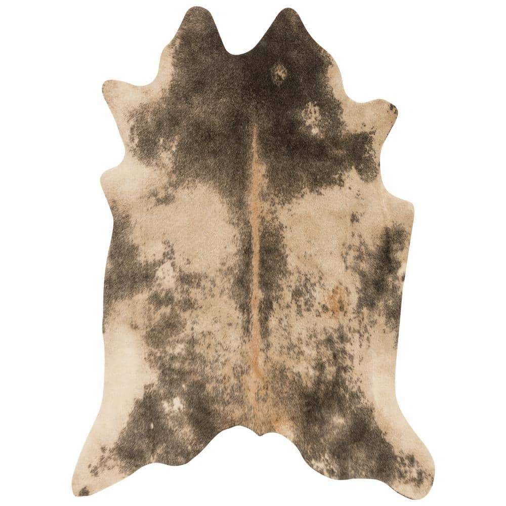 Loloi II Grand Canyon Faux Cowhide Beige / Ash Area Rug