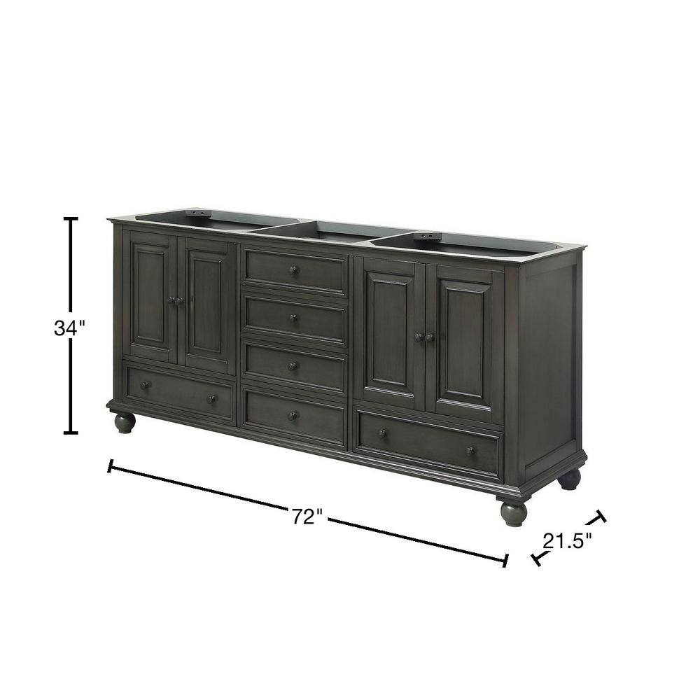 Avanity Thompson-V72 Thompson 72" Vanity Double Free Standing Vanity Cabinet Only – -
