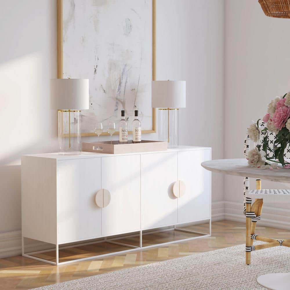 Butler Specialty Lennasa White  Wooden Sideboard