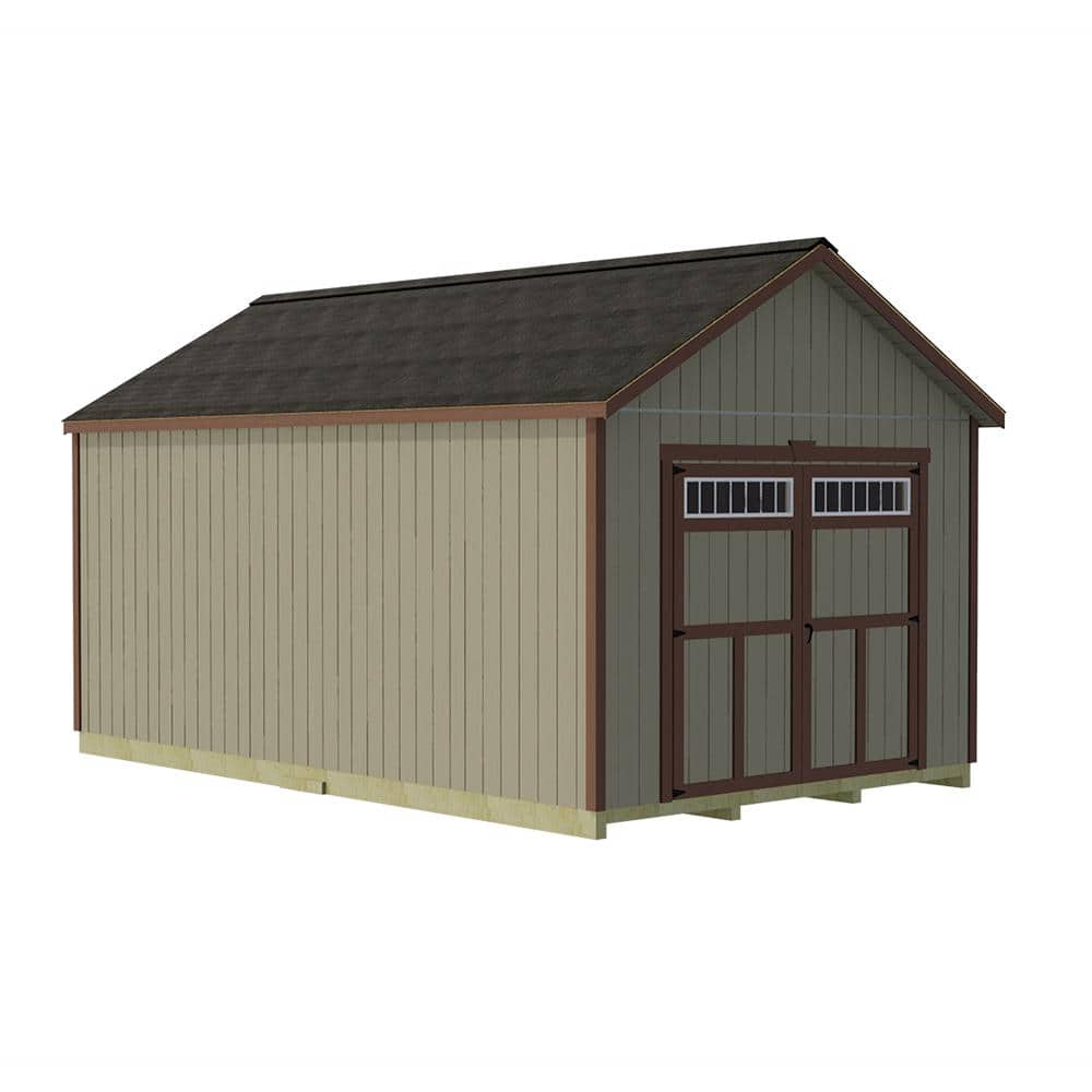 Best Barns Pre Cut Roof Trusses Wood Storage Sheds, 136.00 x 192.00 x 144.00 inches