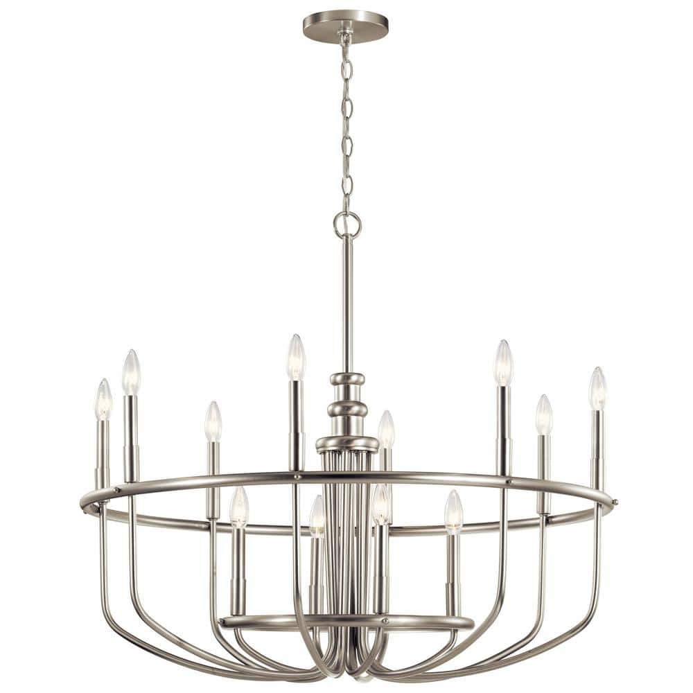 Kichler Lighting Capitol Hill 2 - Light Chandelier in  Brushed Nickel