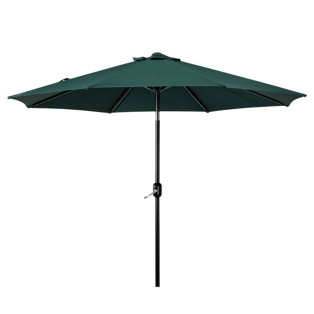 Westin Outdoor 9 Ft Patio Market Umbrella with Tilt & Crank, Dark Green