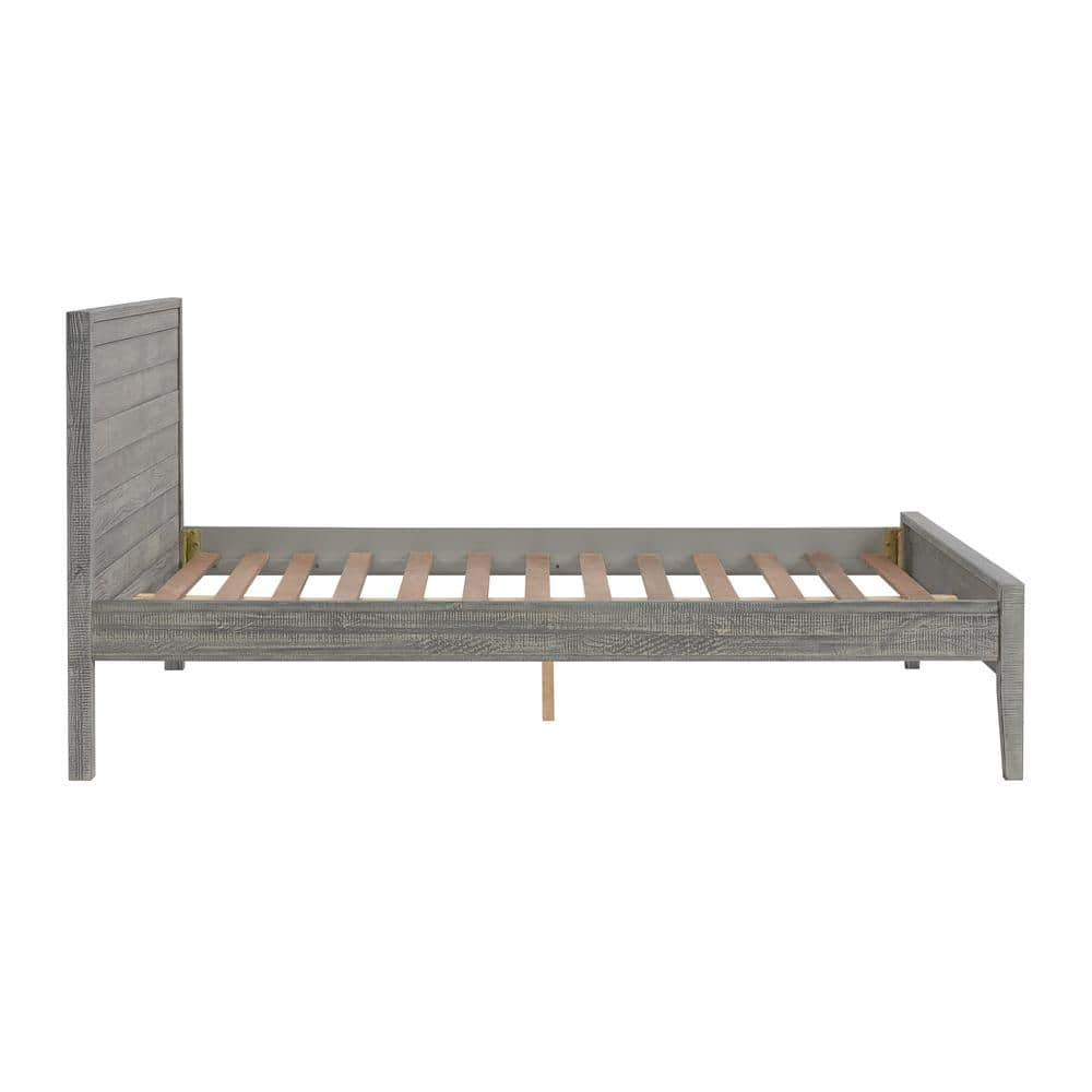 Alaterre Furniture Windsor Panel Wood Full Bed, Driftwood Gray