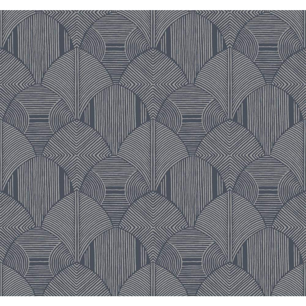 A-Street Prints Meyberg Silver Geometric Wallpaper | Perigold