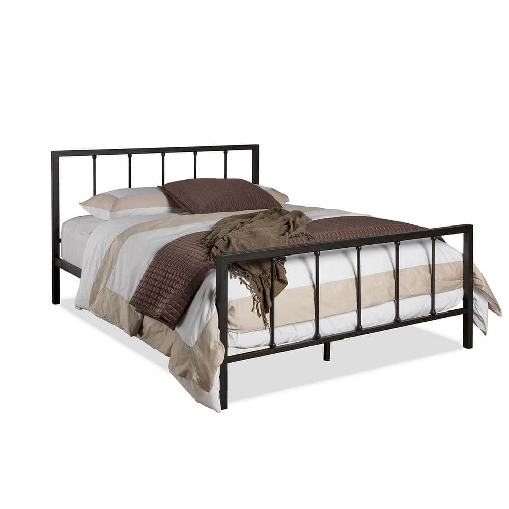 Amy Metal Queen Spindle Bed in Dark Bronze