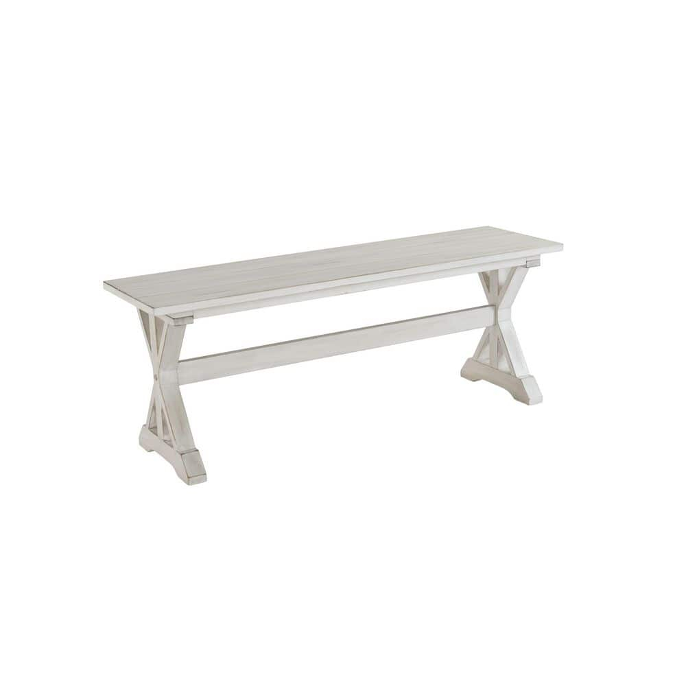 Boraam Jamestown 18in Dining Height Backless Wood Dining Bench 48-inch wide
