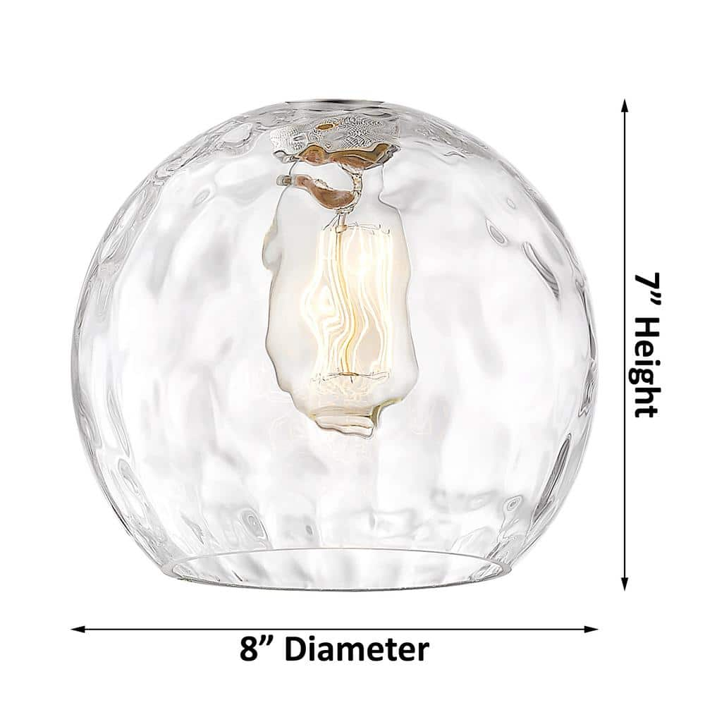 Athens Water Glass Steel Swing Arm Sconce
