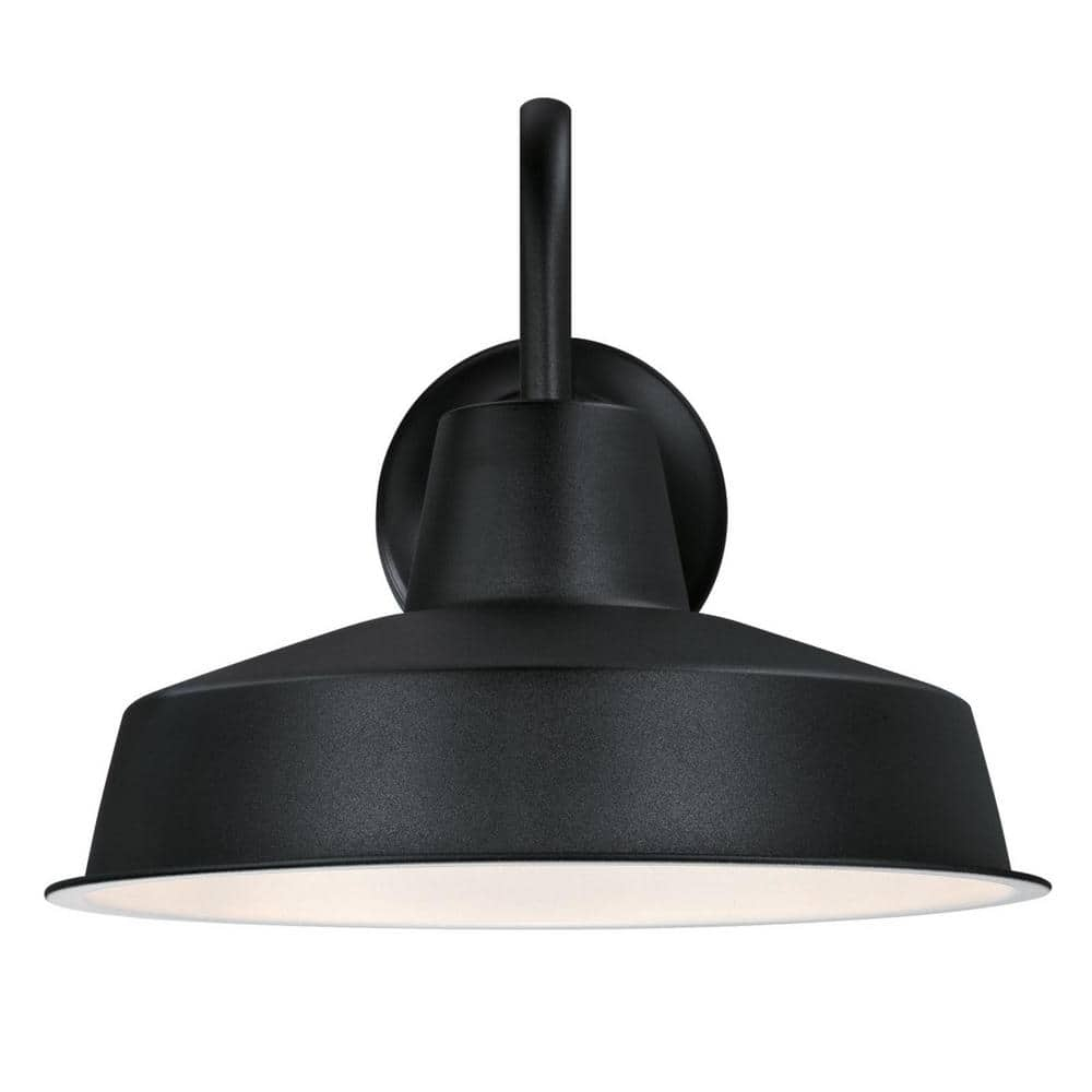 Westinghouse Lighting Westinghouse Academy One-Light LED Outdoor Wall Fixture, Cage Shade 20 Textured Black (New Version) 12-Inch 7 to 12 Inches 13 to