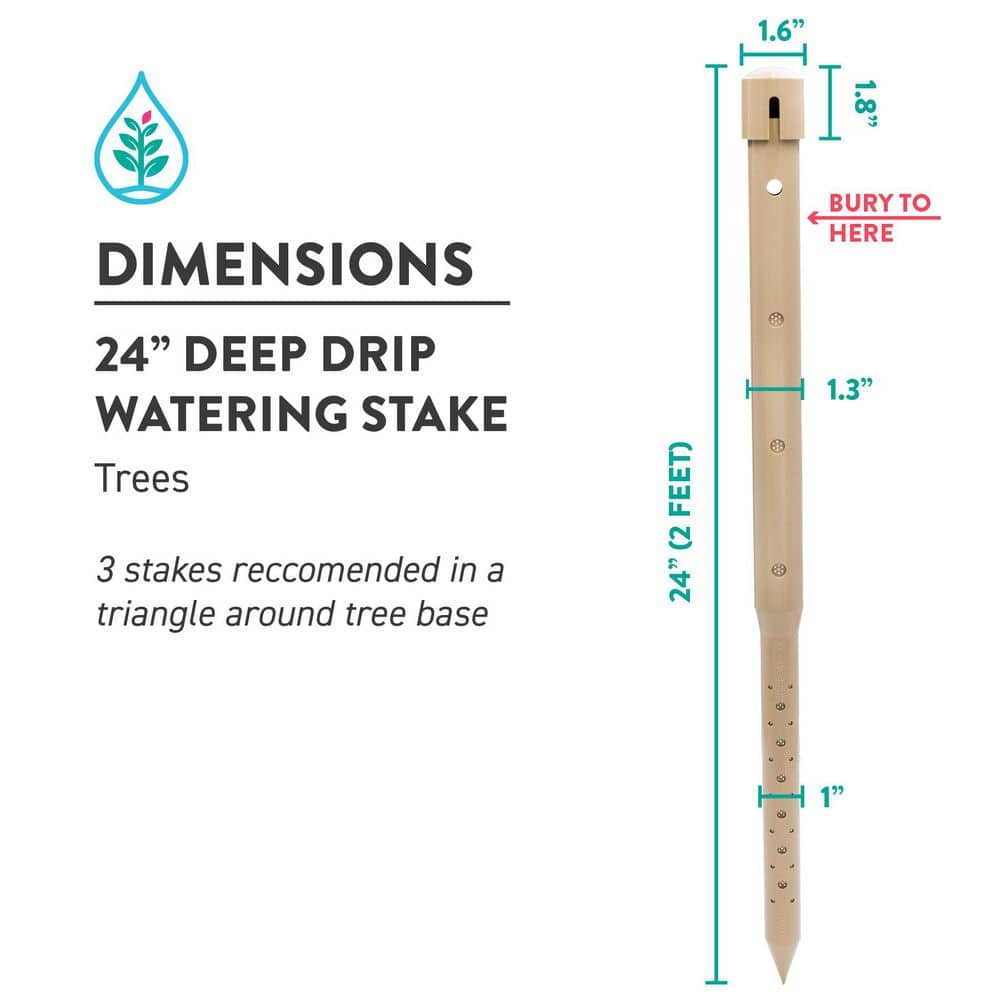 24 in. Watering Stake (3-Pack)