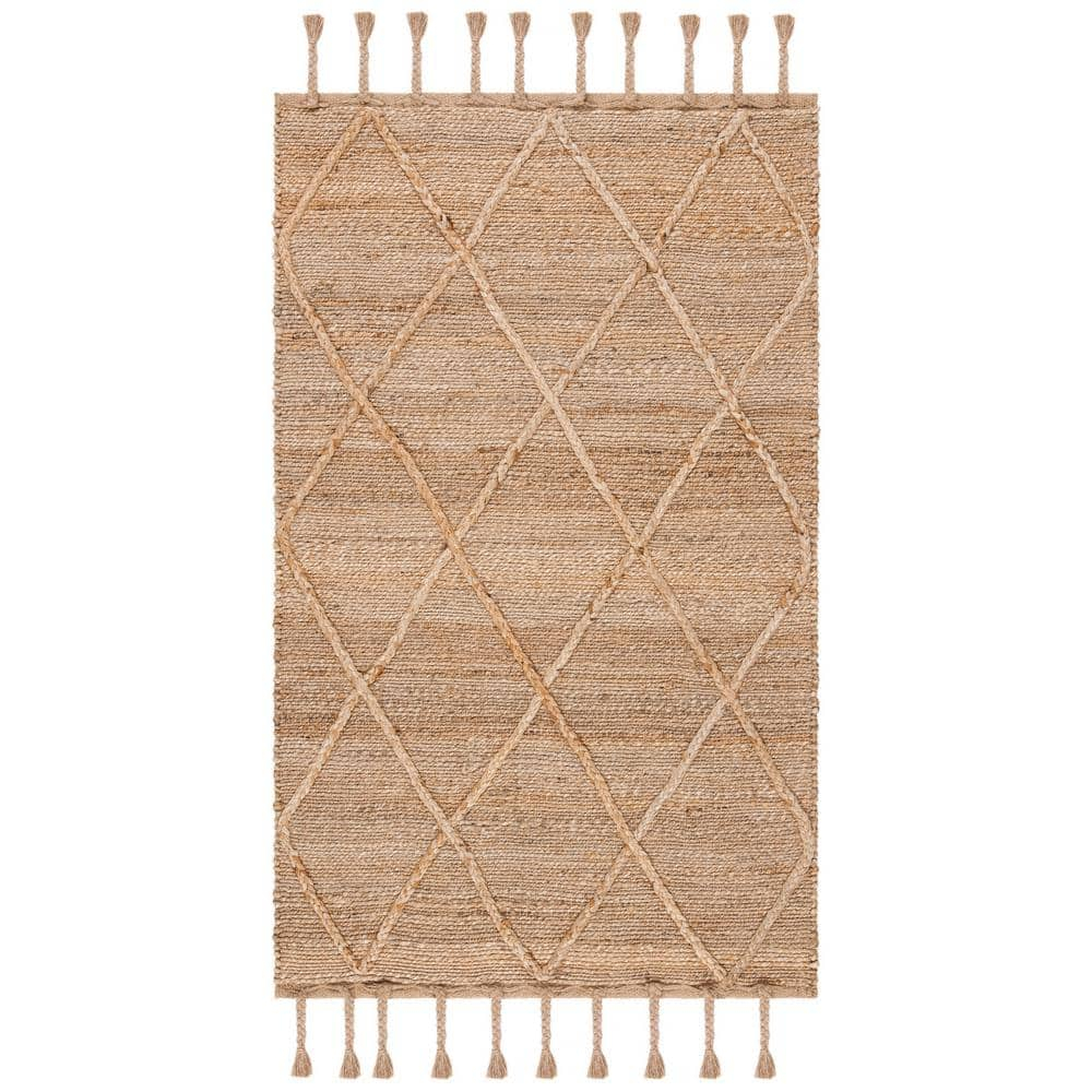 SAFAVIEH Natural Fiber Nancy Solid Area Rug, Natural, 2'3" x 4'