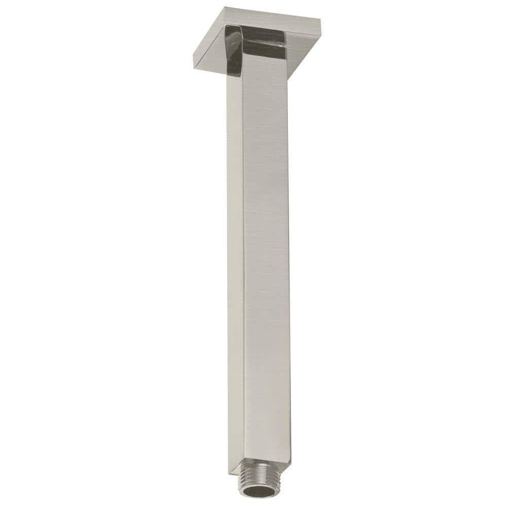 Satin Nickel Ceiling Mounted Square Shower Arm