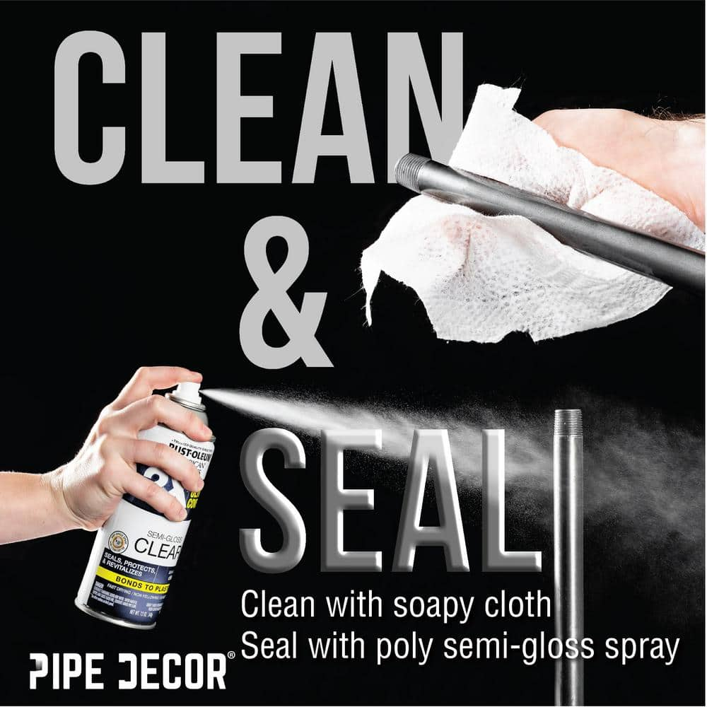 3/4 In H Pipe Leg Kit Console Table - 2 pack