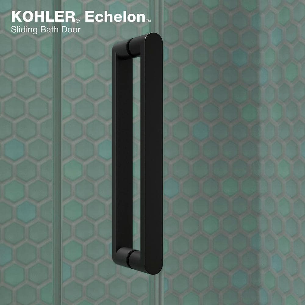 Echelon Sliding Shower Door, 71-3/4 In. H X 55-3/4 - 59-3/4 In. W, With 5/16 In. Thick Crystal Clear Glass