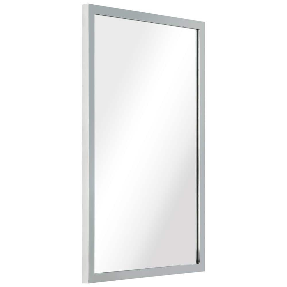 Empire Art Direct Contempo Stainless Steel Gold Wall Mirror Plished Silver 20" x 30" Silver