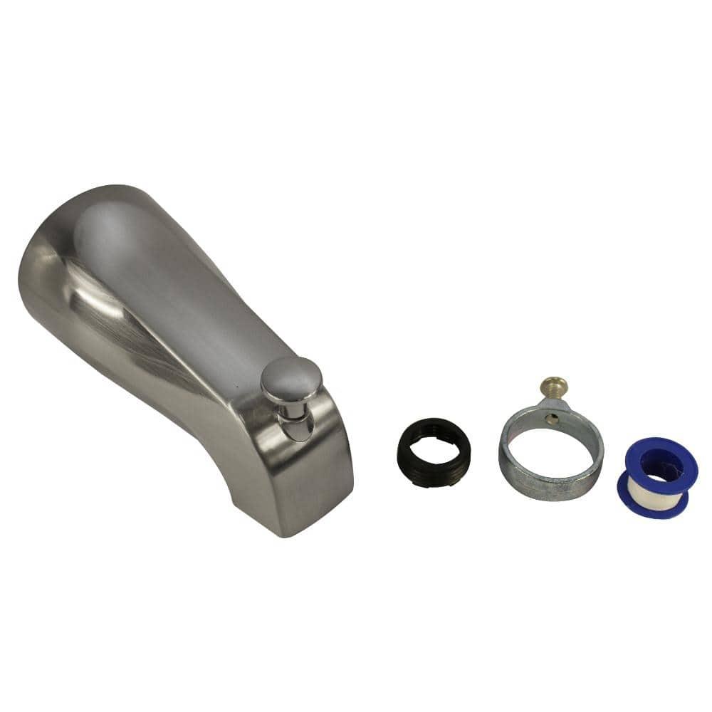 Danco Universal Bathroom Tub Spout with Diverter in Brushed Nickel (89249)