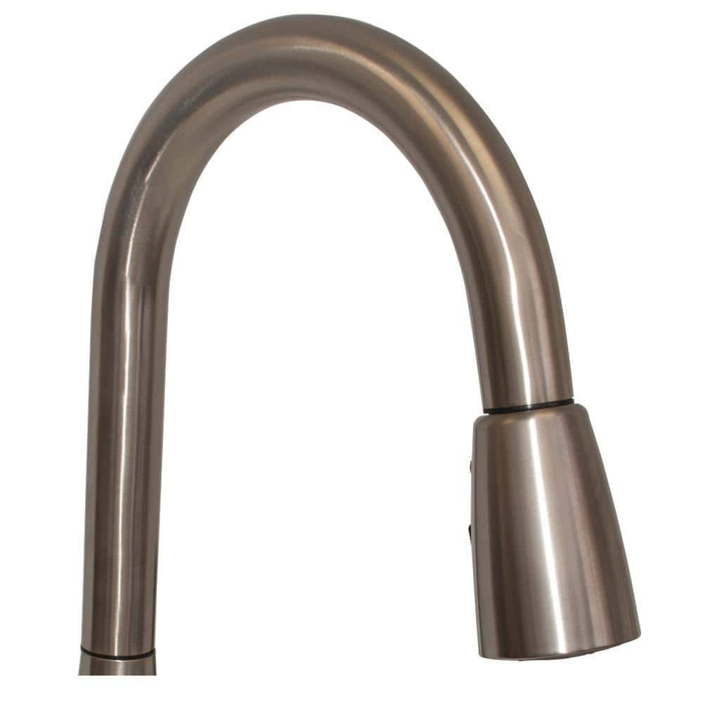 EZ-FLO 10389 Kitchen Faucet with High Arc Pull-Down Spray, One-Handle, Brush Nickel