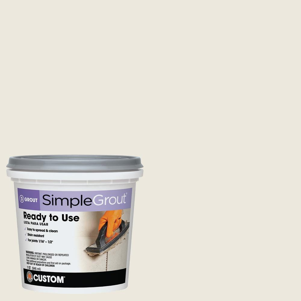 Custom Building Products 1 Quart Bright White Pre-Mixed Grout PMG381QT