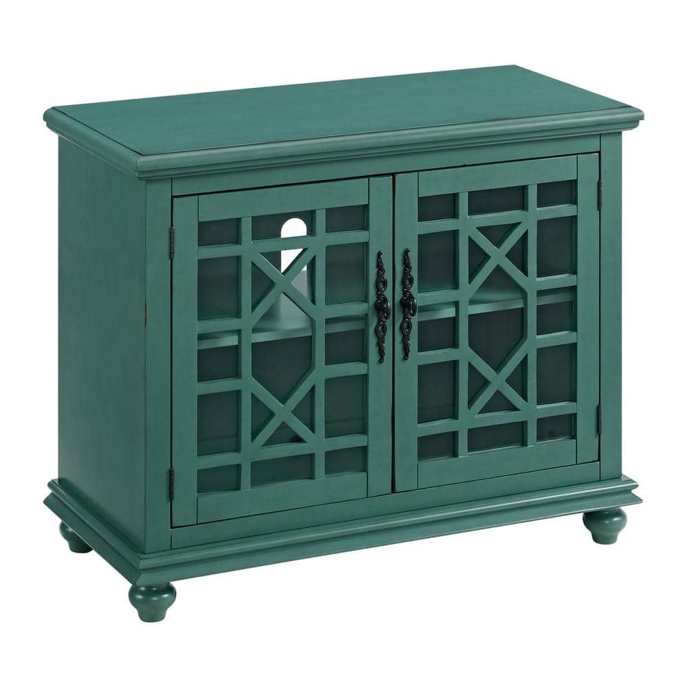 Martin Svensson Home Elegant Small Spaces TV Stand, Teal