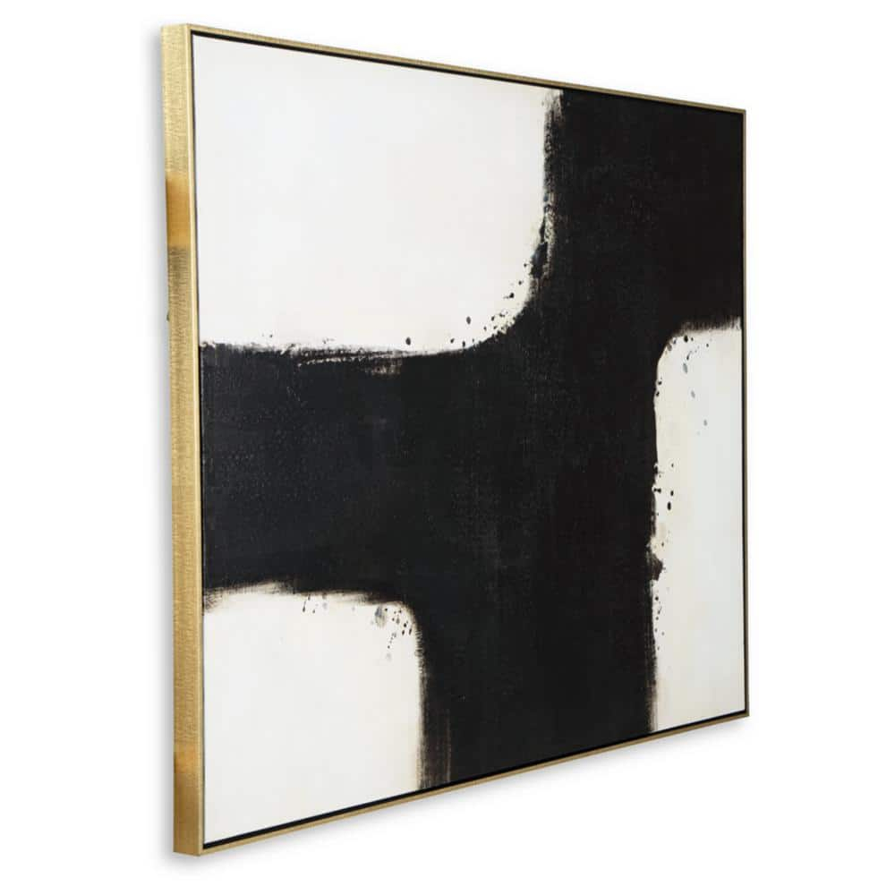 Signature Design by Ashley Contemporary Reighlea Wall Art  Black/White