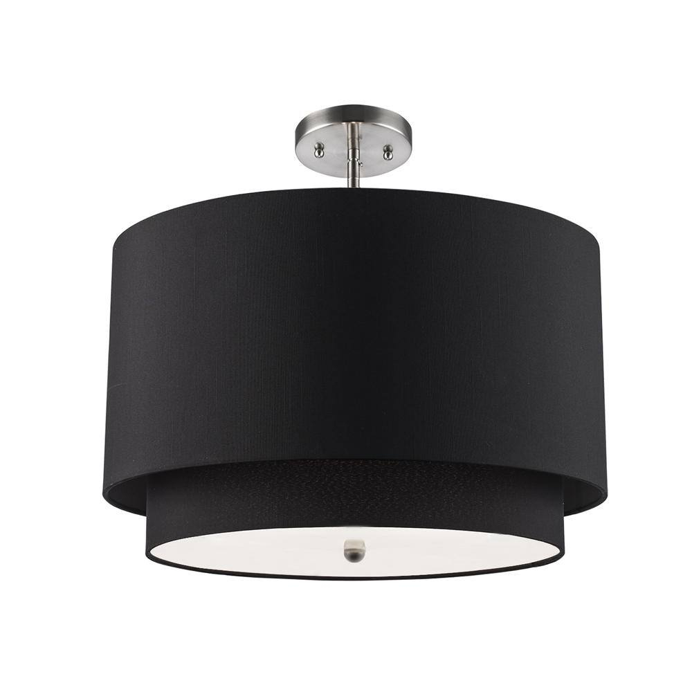 Trans Globe Lighting Pnd-802 Three Light Double Shade Pendant From The Young And Hip