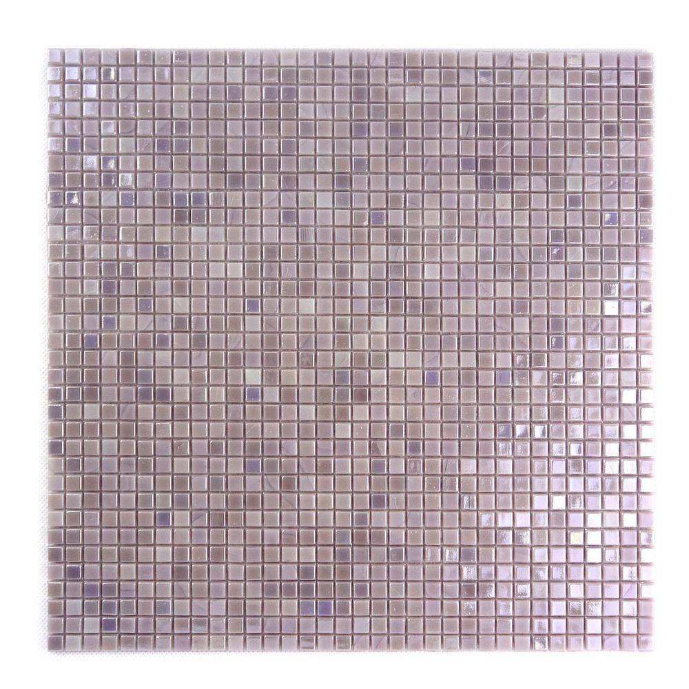 Galaxy 0.3125 in. x 0.3125 in. Iridescent Glass Pressed Edge Tiny Square Mosaic Wall Pool & Floor Tile