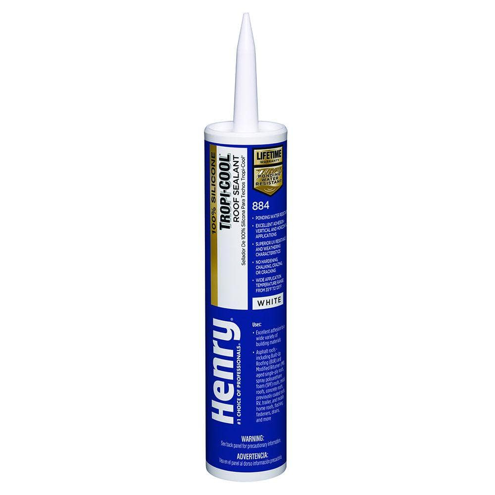 Henry Tropic-Cool 884 White Silicone Sealant 10 oz