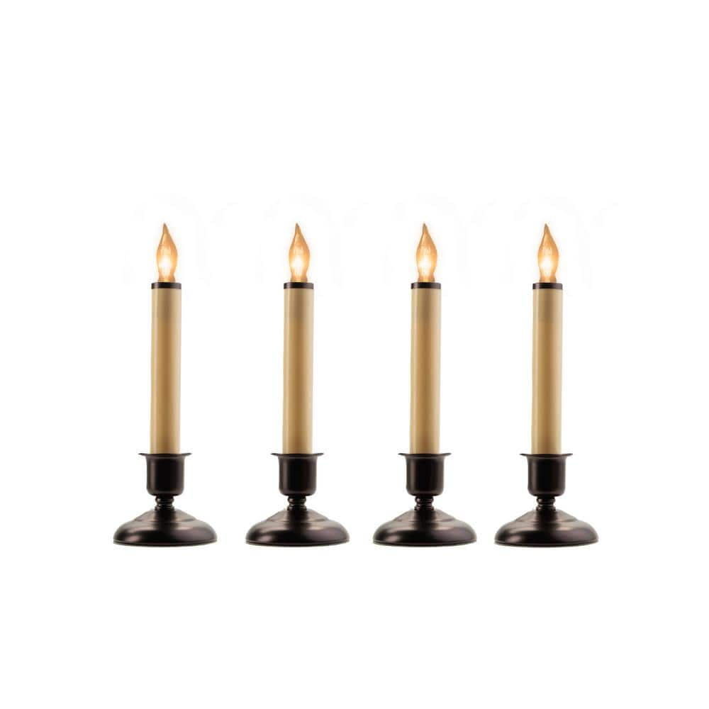 IMC Cape Cod Electric Candle with Steady Lighting- Antique Bronze, 9.5in (Qty 1)