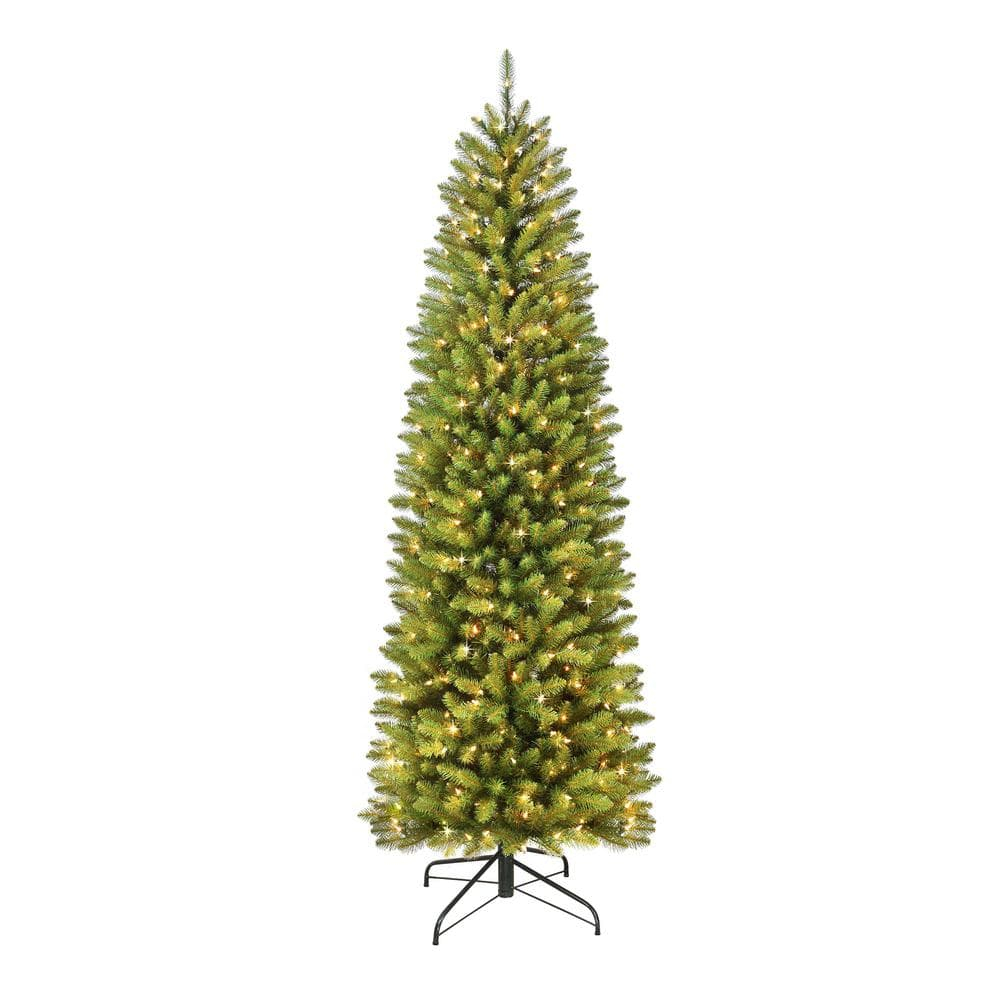 9 ft. Pre-lit Fraser Fir Pencil Artificial Christmas Tree 550 UL listed Clear Lights