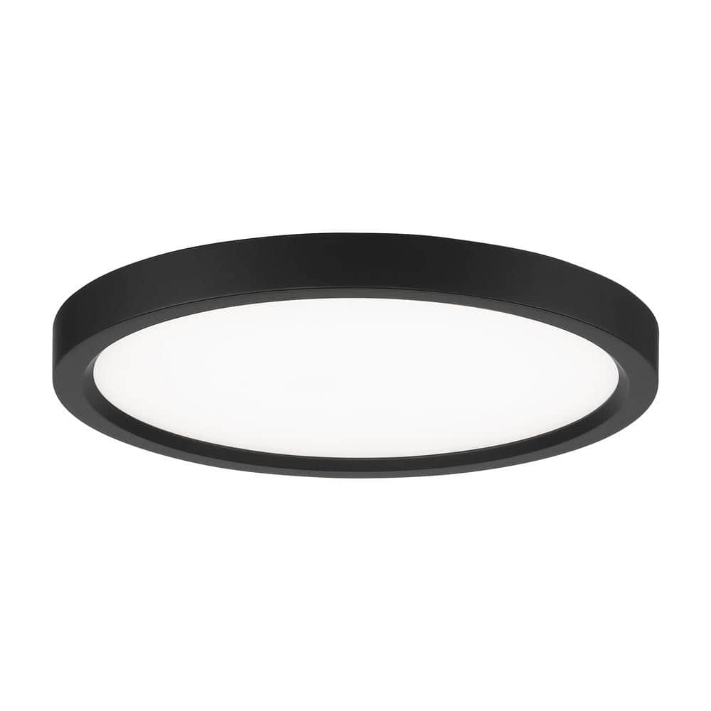 11 Inch 20W 1 Led Round Flush Mount-Coal Finish Minka Lavery 711-66A-L