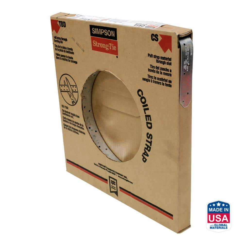 Simpson Strong-Tie CS18 - Galvanized Coiled Utility Strap, 18 Gauge 200ft.