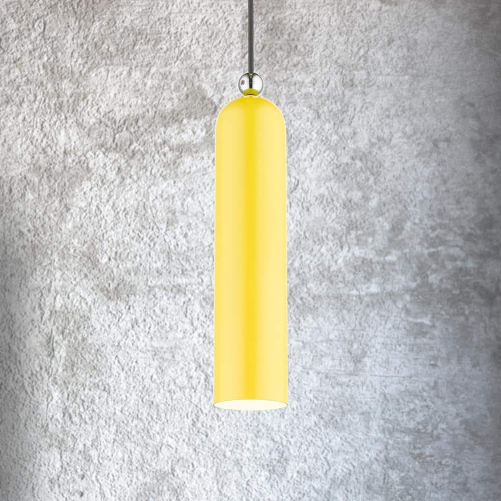 Livex Lighting Ardmore 1 - Light Pendant in  Shiny Yellow