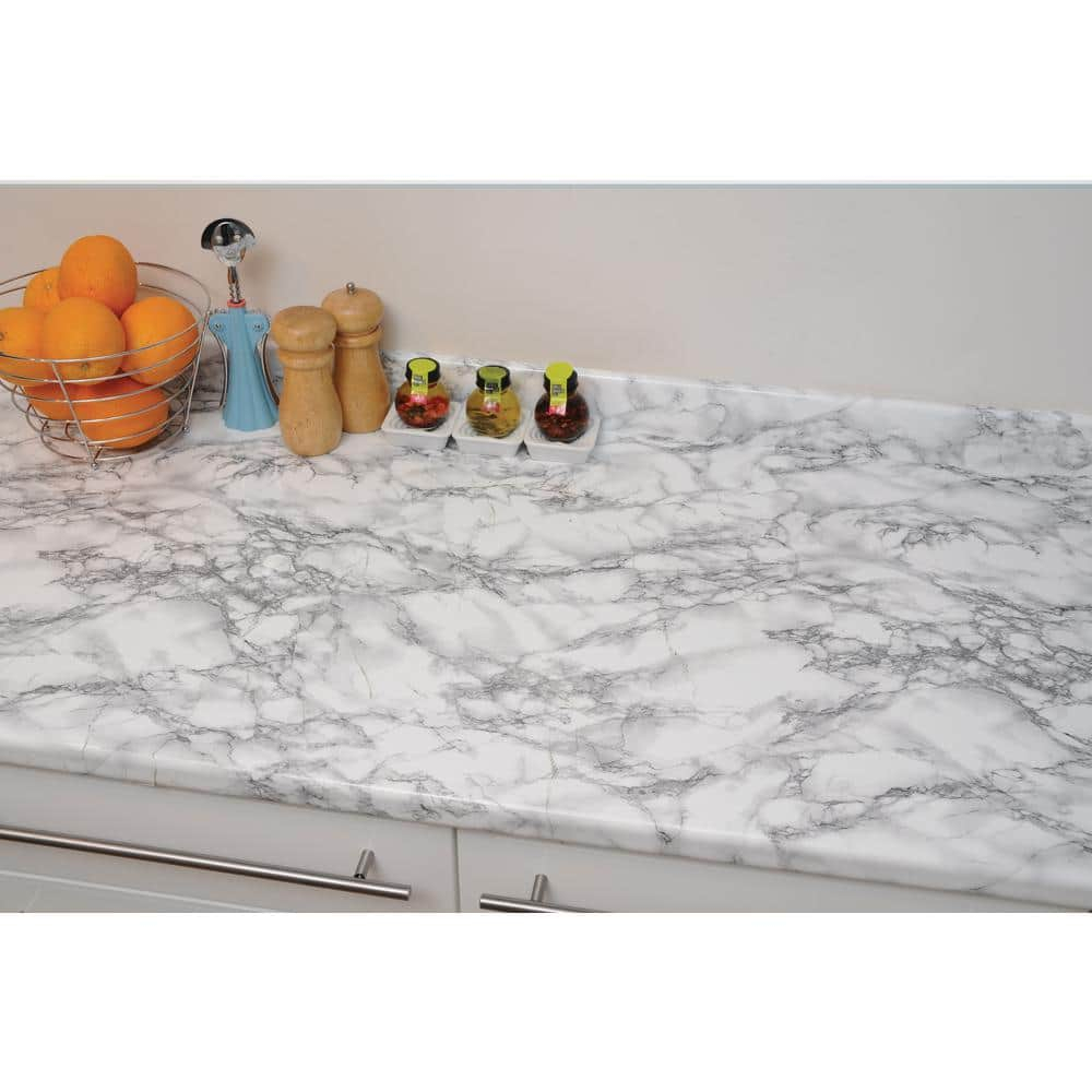 Grey and Black Marble Adhesive Film
