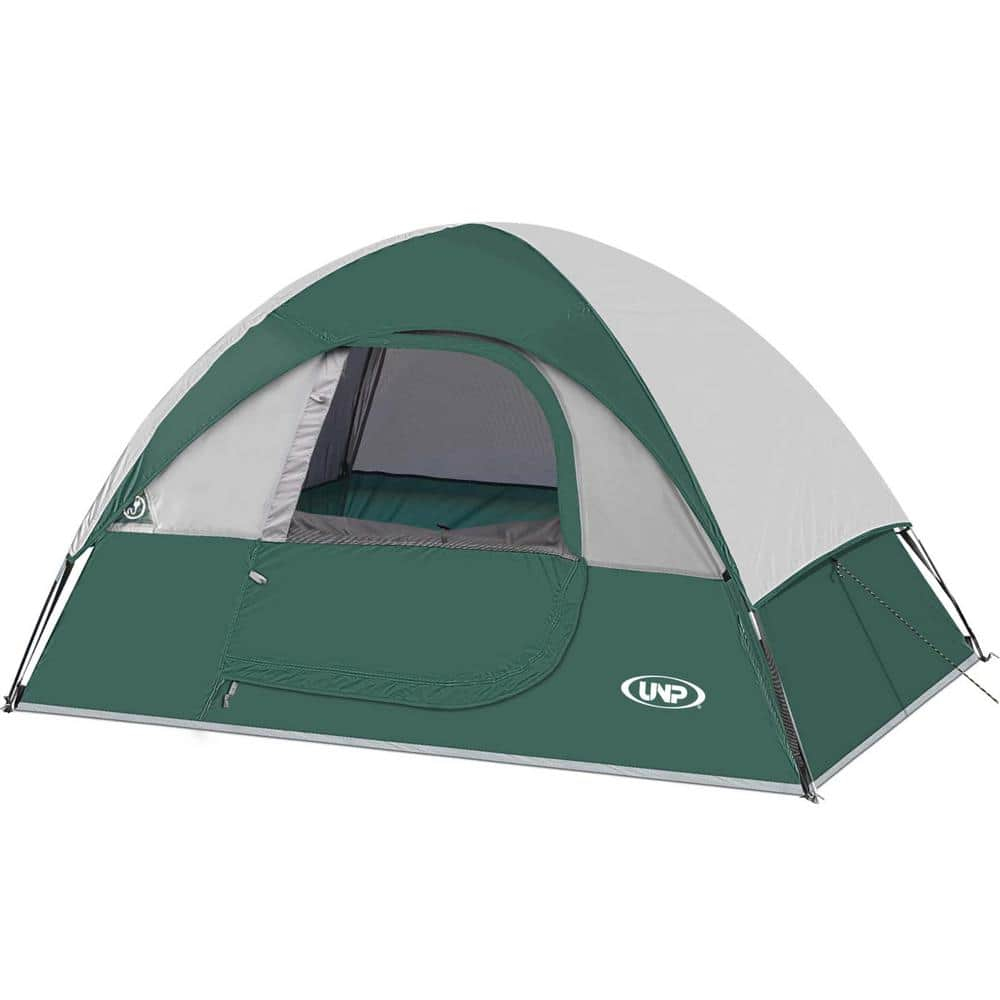 Camping Tent 4 Person, Waterproof Windproof Tent with Rainfly Easy Set up-Portable Dome Tents for Camping