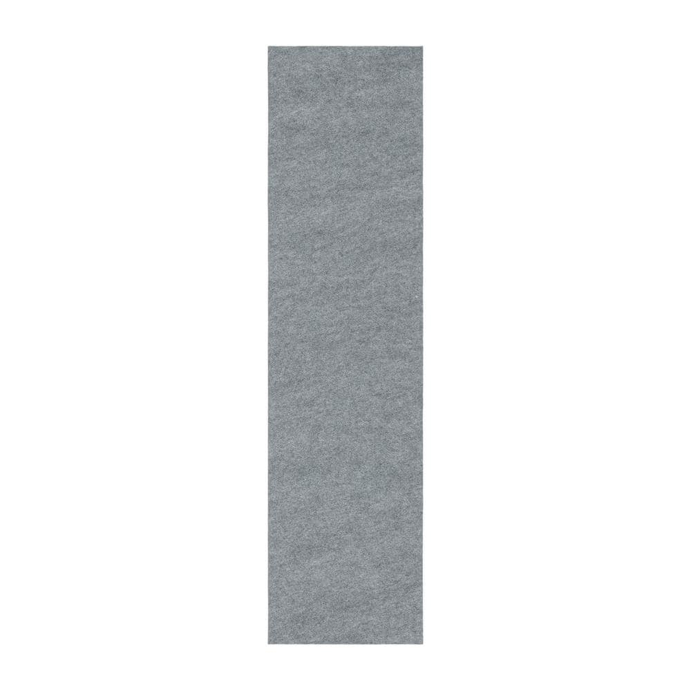 Mohawk Home 2 x 8 1/8 Low Profile Non Slip Rug Pad Felt + Rubber Gripper, Great For High Traffic Areas -Safe For All Floors, Grey
