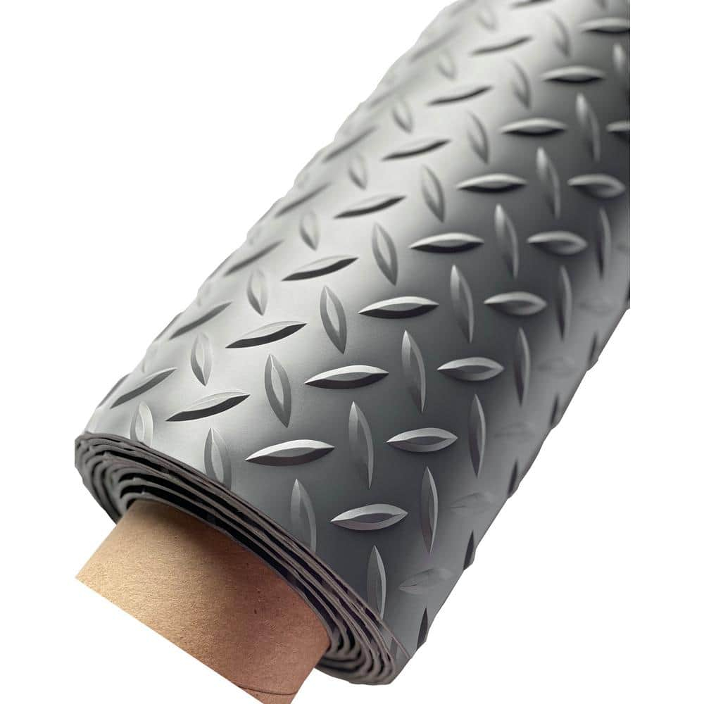 G-Floor 5' x 10' Diamond Tread Garage Flooring Cover - Slate Grey