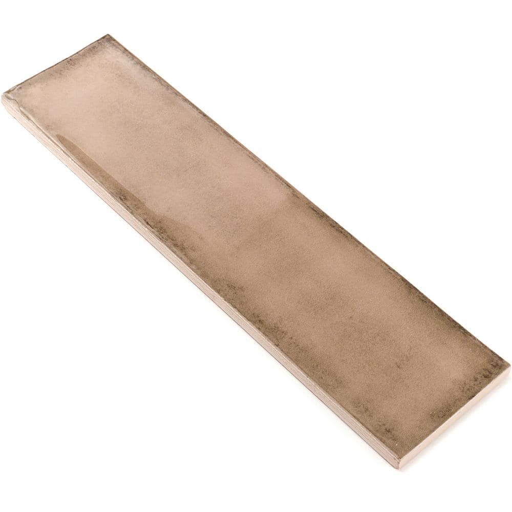 Taupe Ceramic Bullnose Trim for Wall and Kitchen Accent