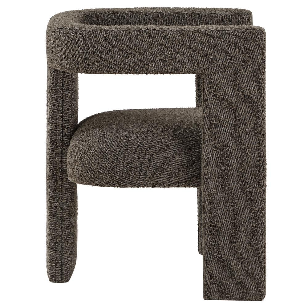 Coaster Petra Modern Fabric Upholstered Accent Side Chair Chocolate Brown